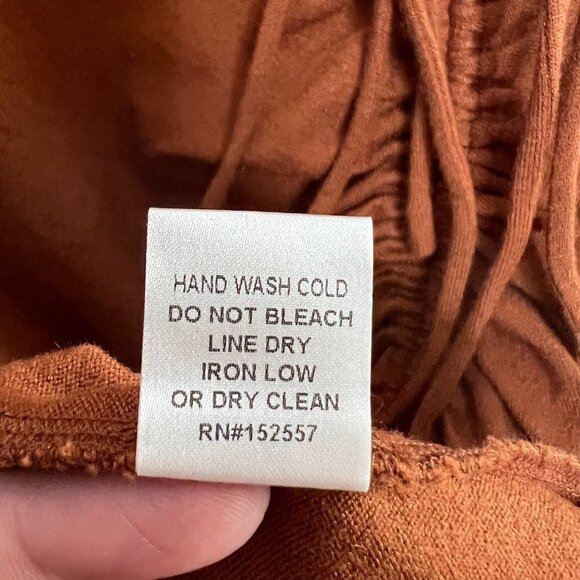 Kittenish Tie Scrunch Front Midi Sweater Dress V Neck Long Sleeve Keyhole Back - Picture 5 of 9